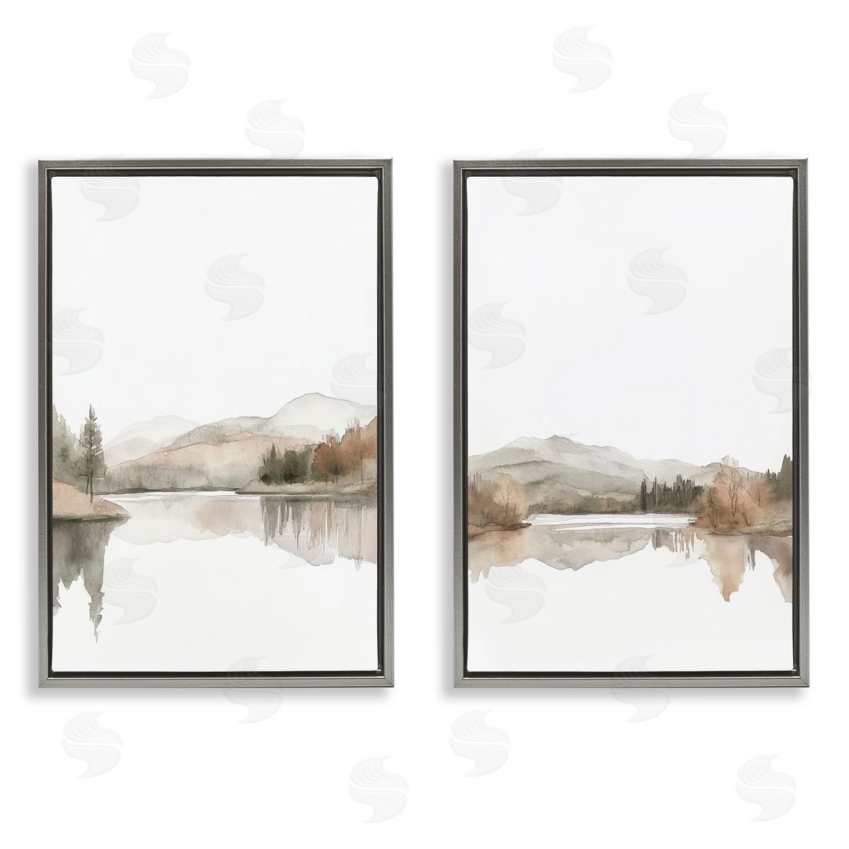 Mona Grace Softly Flowing Landscape Canvas Wall Art Print