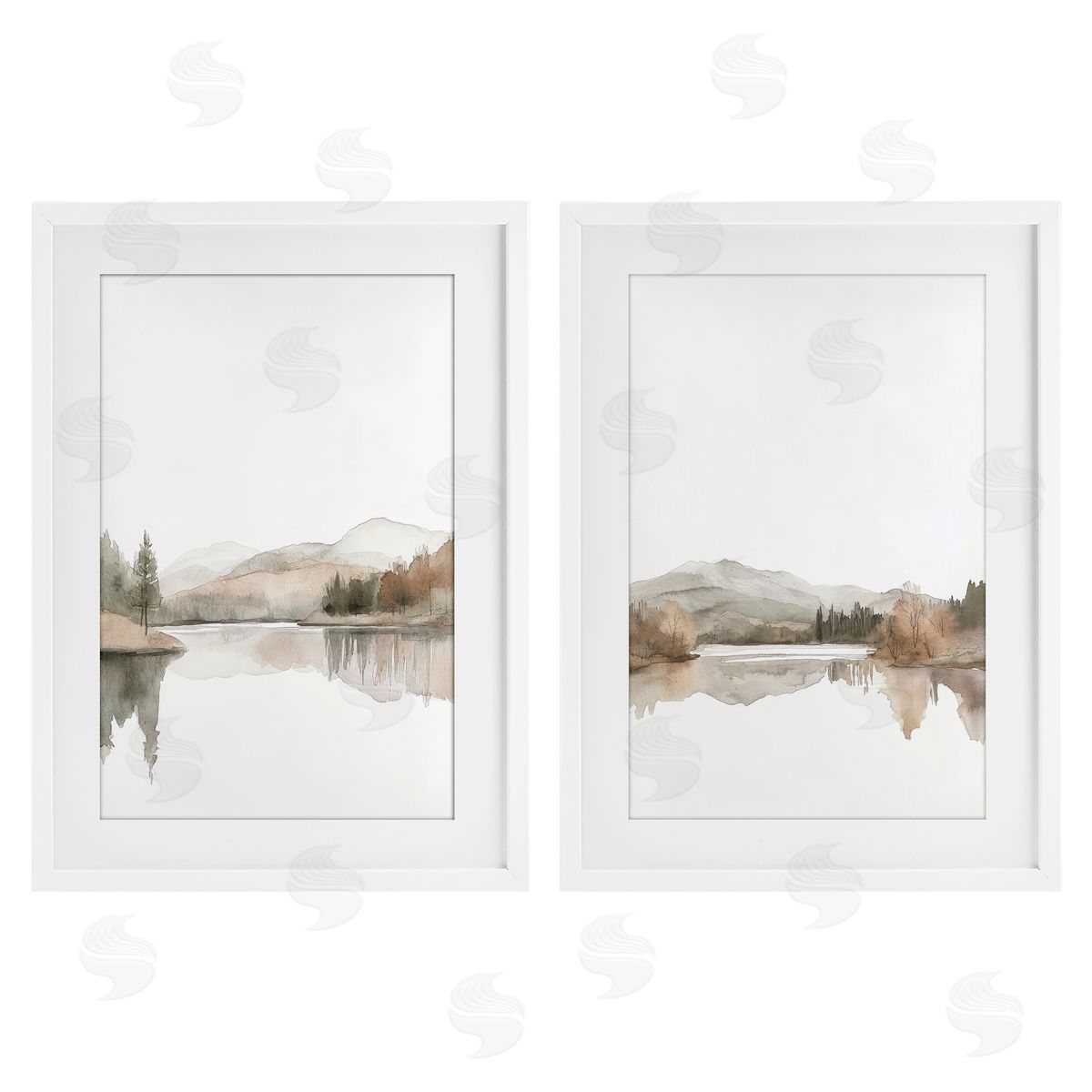 Mona Grace Softly Flowing Landscape Canvas Wall Art Print