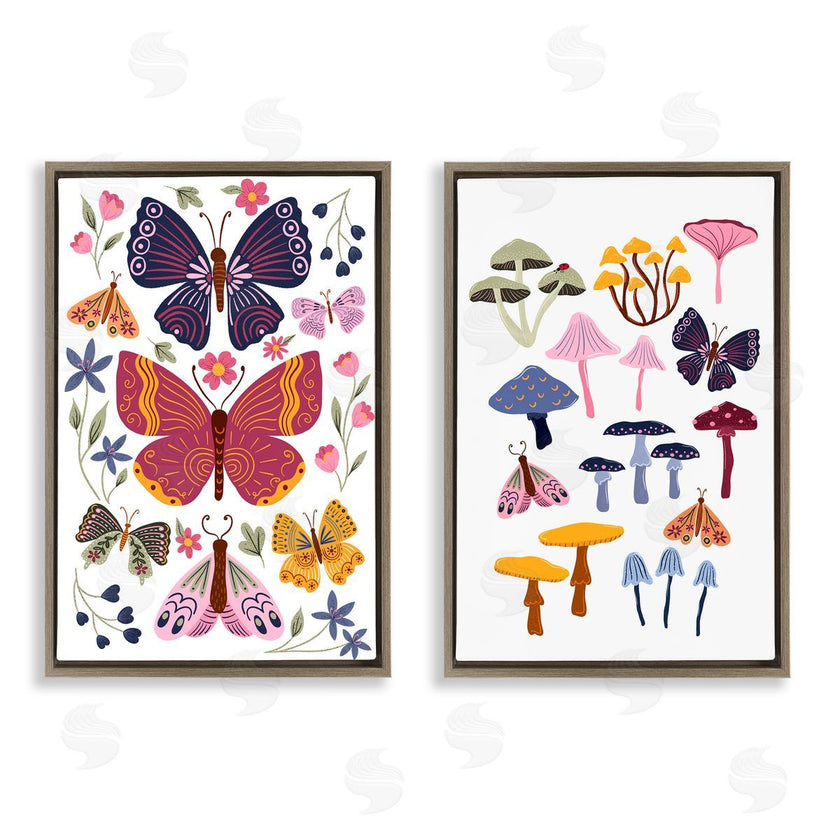 JJ Design House LLC | Butterflies & Delicate Mushrooms