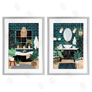 JJ Design House LLC | Modern Bathroom with House Plants