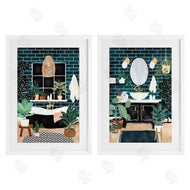 JJ Design House LLC | Modern Bathroom with House Plants