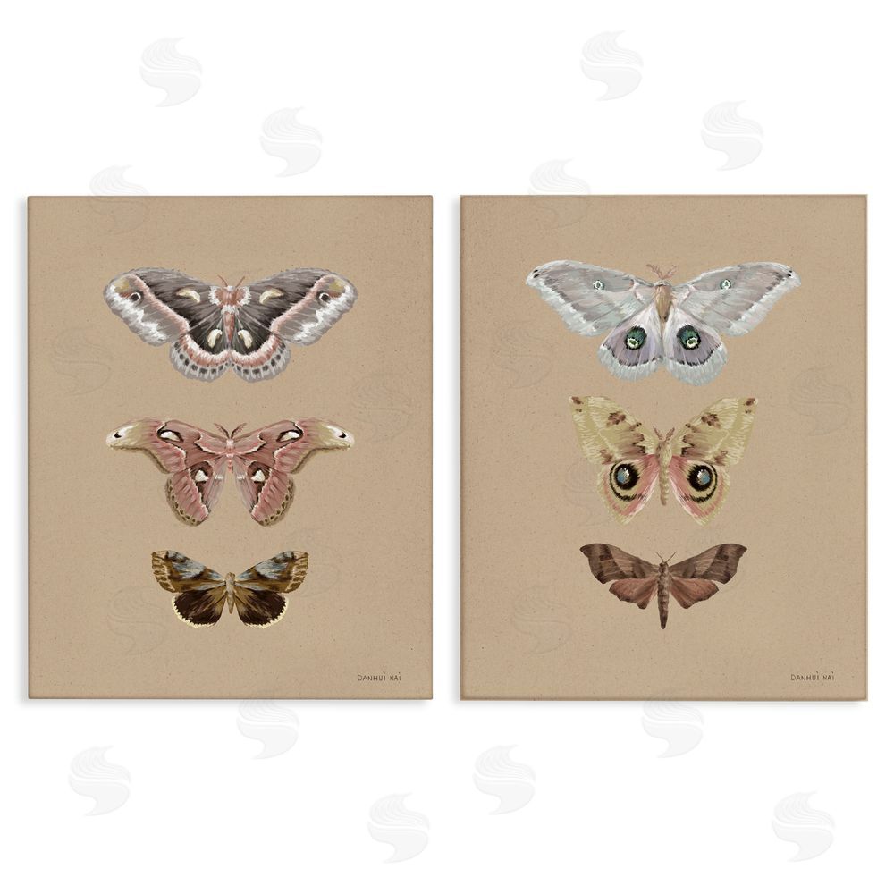 Danhui Nai Forest Beauty Insects Canvas Wall Art Set
