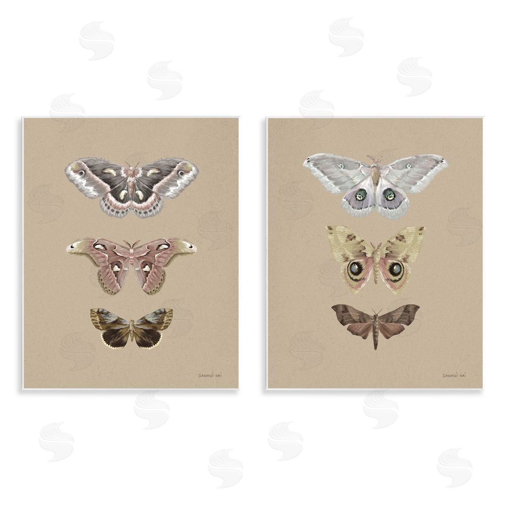 Danhui Nai Forest Beauty Insects Wall Plaque Printed Art Set