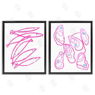Lil' Rue | Minimal Pink Fish & Oysters