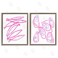 Lil' Rue | Minimal Pink Fish & Oysters