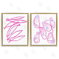 Lil' Rue | Minimal Pink Fish & Oysters