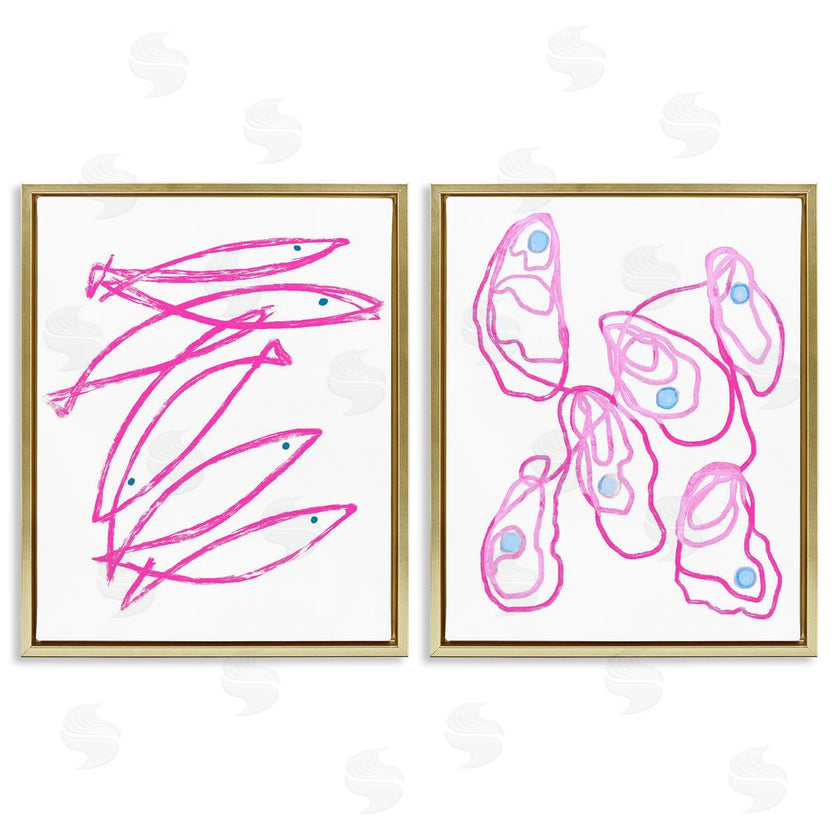 Lil' Rue | Minimal Pink Fish & Oysters