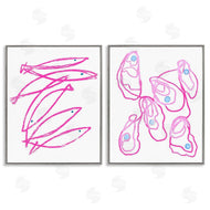 Lil' Rue | Minimal Pink Fish & Oysters