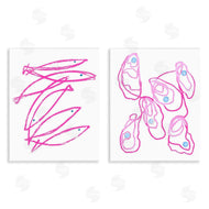 Lil' Rue | Minimal Pink Fish & Oysters