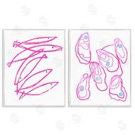Lil' Rue | Minimal Pink Fish & Oysters