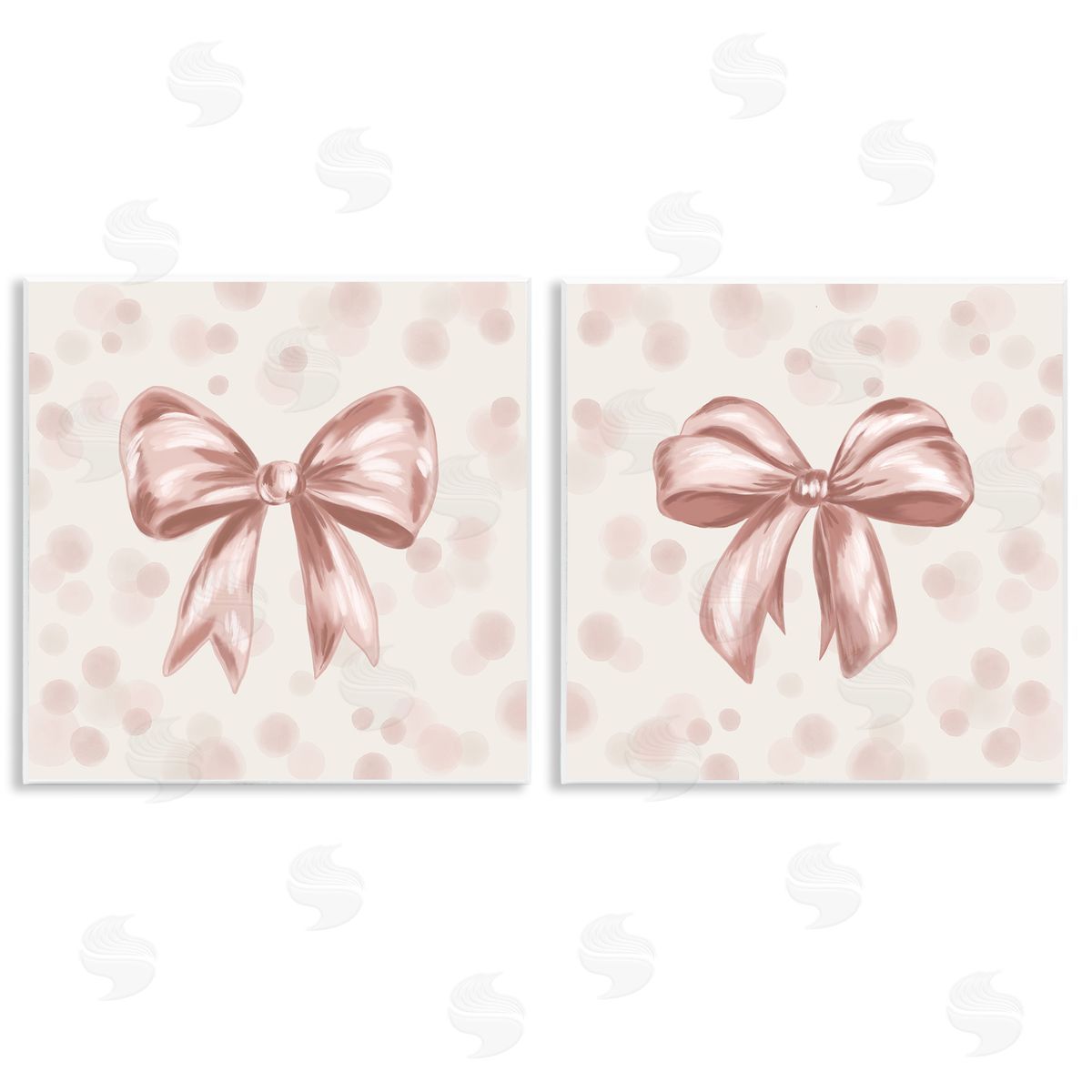Kristen Dalpiaz Sweetest Bow Neutrals Wall Plaque Printed Art Set