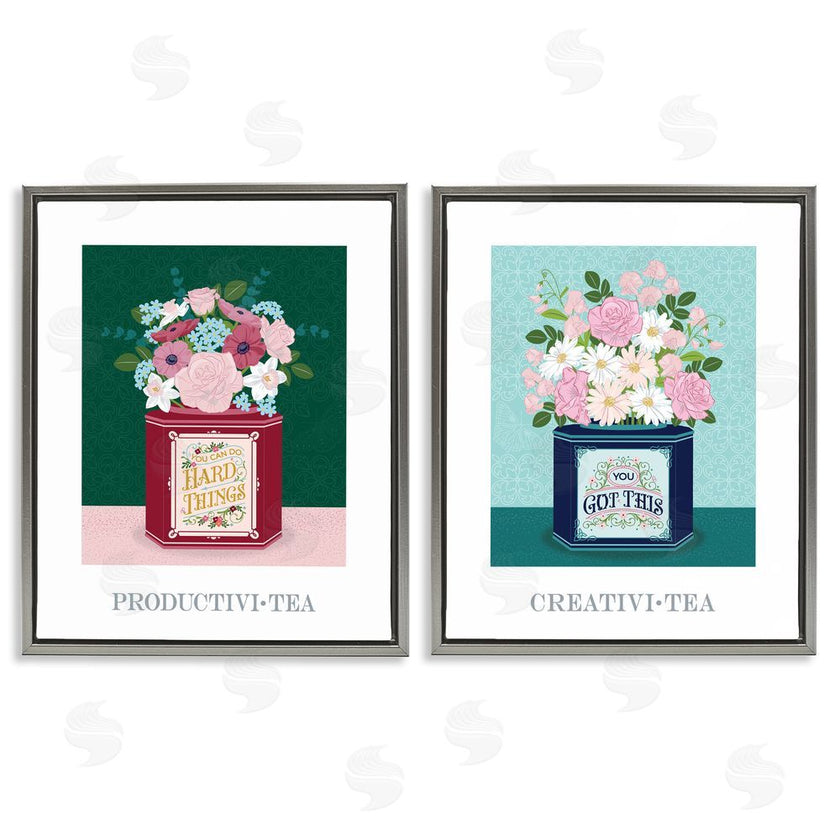 Lara Beeston | Motivational Floral Tea Tins