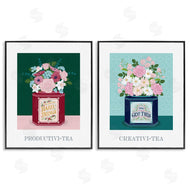 Lara Beeston | Motivational Floral Tea Tins