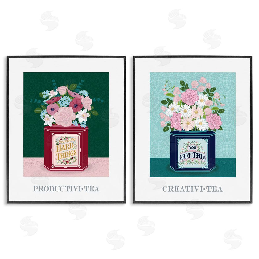 Lara Beeston | Motivational Floral Tea Tins