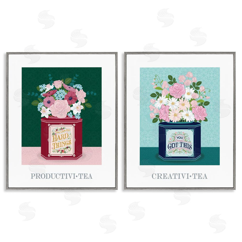 Lara Beeston | Motivational Floral Tea Tins