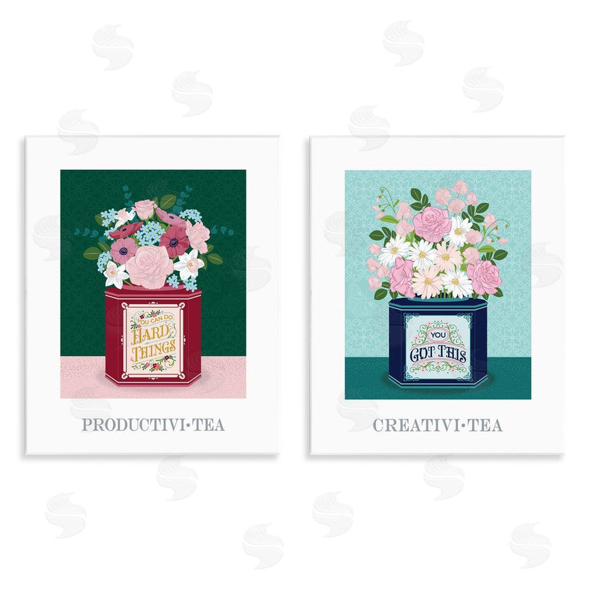 Lara Beeston | Motivational Floral Tea Tins