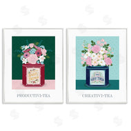 Lara Beeston | Motivational Floral Tea Tins