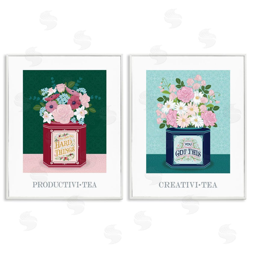 Lara Beeston | Motivational Floral Tea Tins