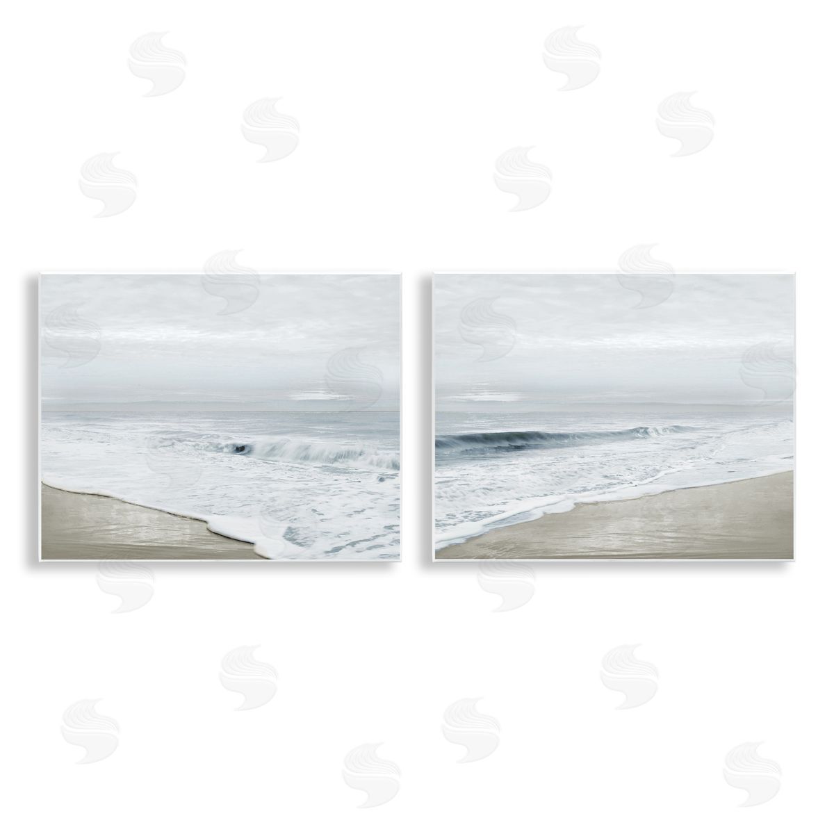 Natalie Carpentieri Morning Bliss Coastline Wall Plaque Printed Art Set