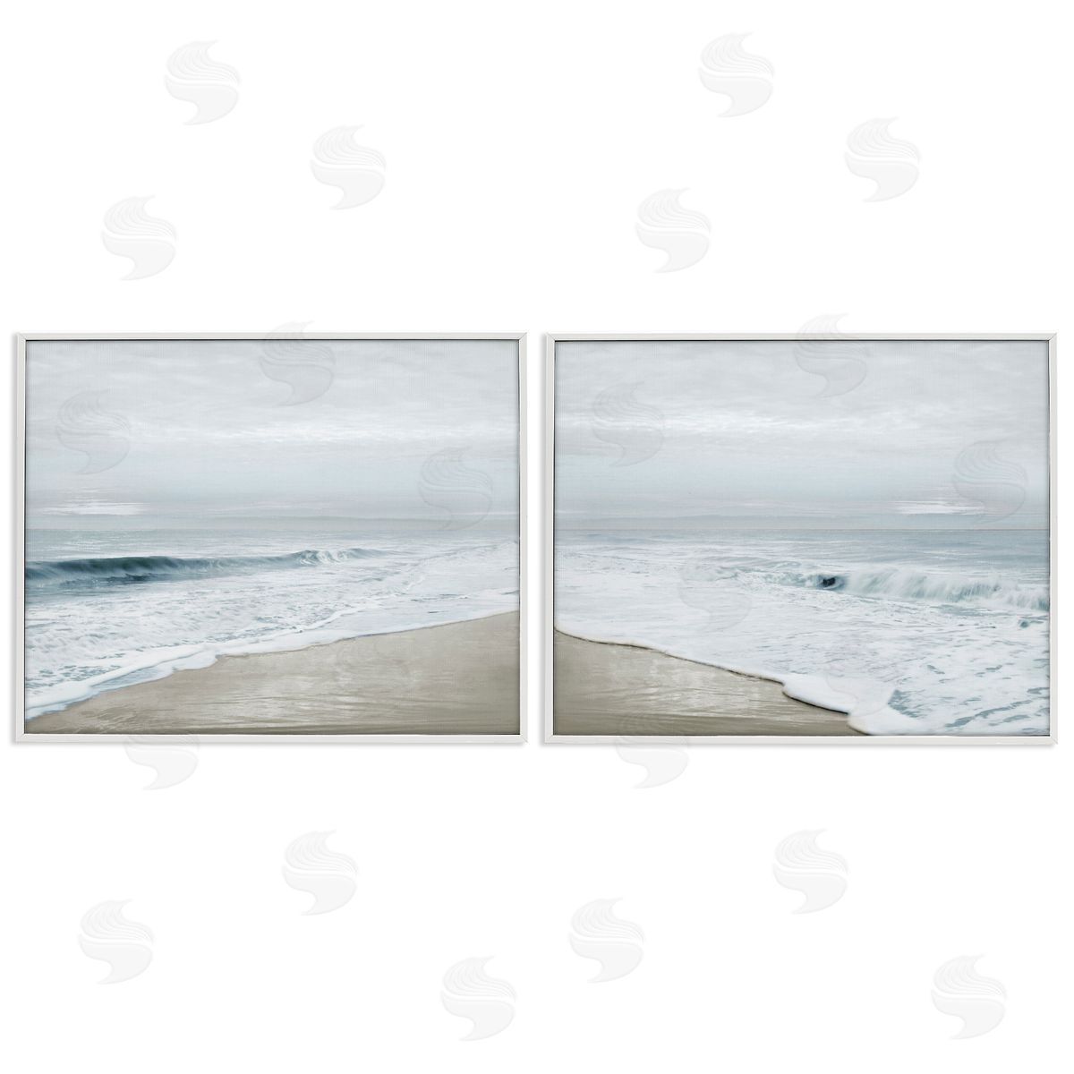 Natalie Carpentieri Morning Bliss Coastline White Frame Giclee Art Set