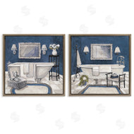 Charlene Olson | Elegant Blue Bath