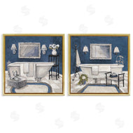 Charlene Olson | Elegant Blue Bath