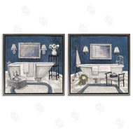Charlene Olson | Elegant Blue Bath