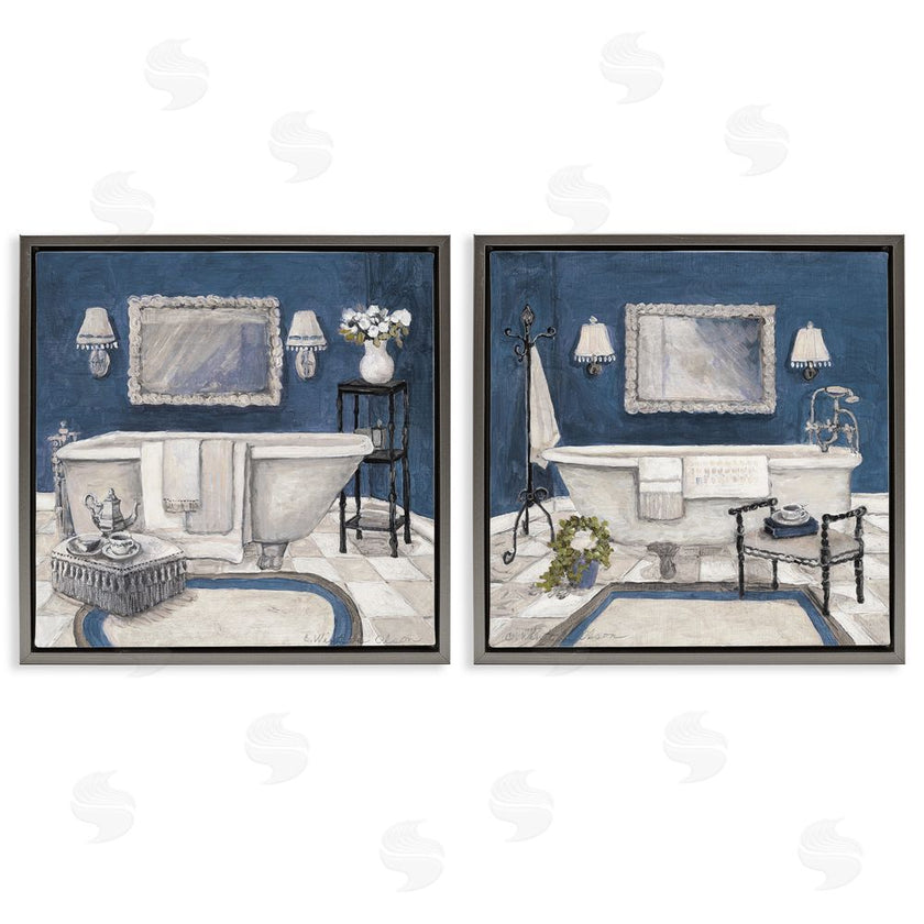 Charlene Olson | Elegant Blue Bath
