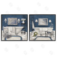 Charlene Olson | Elegant Blue Bath