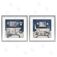 Charlene Olson | Elegant Blue Bath