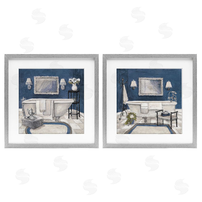 Charlene Olson | Elegant Blue Bath