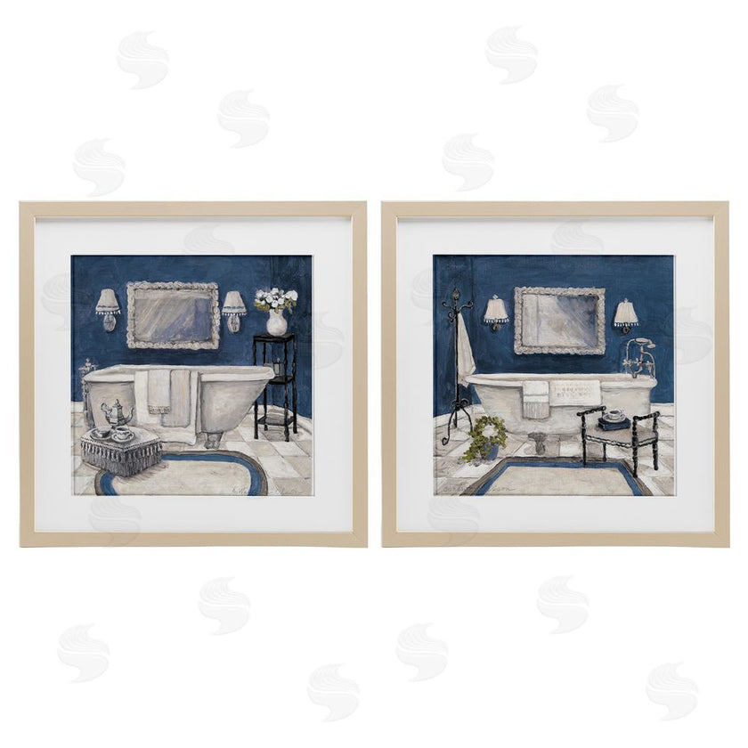 Charlene Olson | Elegant Blue Bath