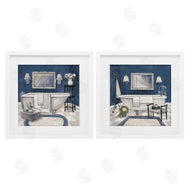 Charlene Olson | Elegant Blue Bath