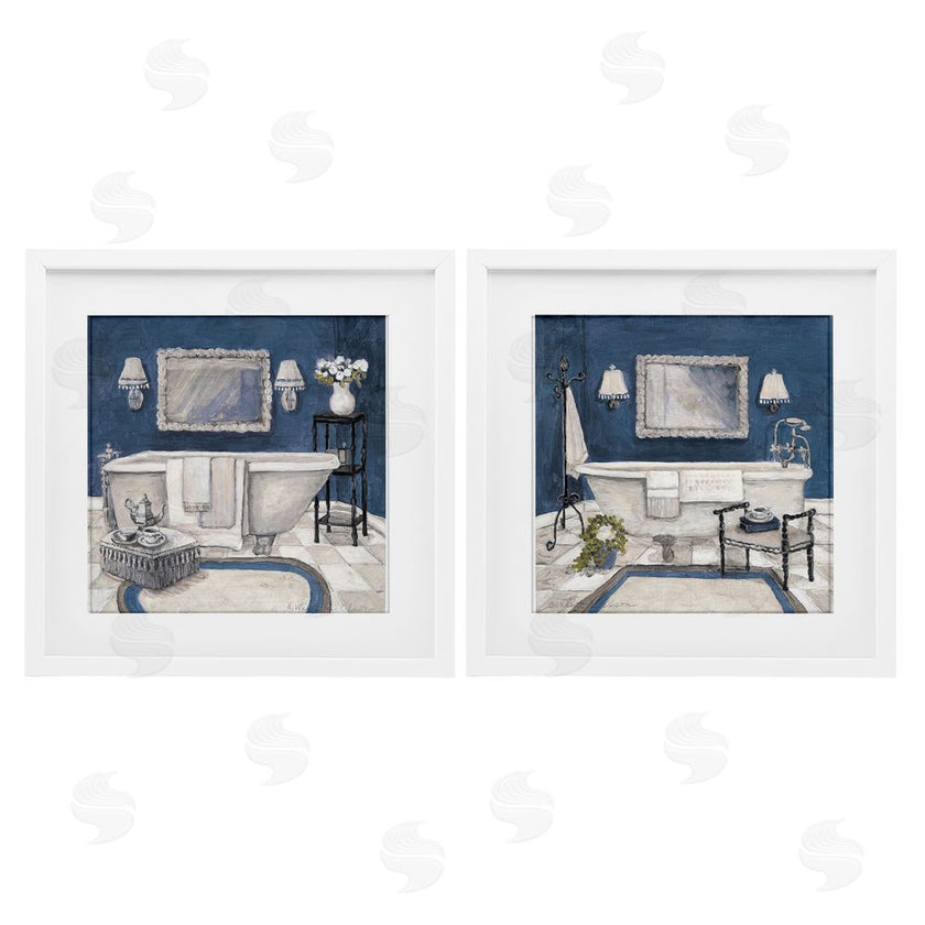 Charlene Olson | Elegant Blue Bath