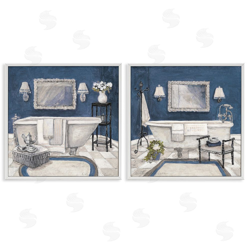 Charlene Olson | Elegant Blue Bath