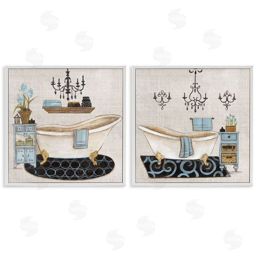 Janet Tava | Blue Relaxation Bathroom