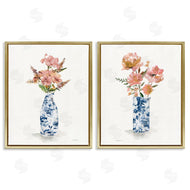 Carol Robinson | Chinoiserie Florals Pink Bouquets