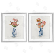 Carol Robinson | Chinoiserie Florals Pink Bouquets
