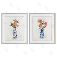 Carol Robinson | Chinoiserie Florals Pink Bouquets