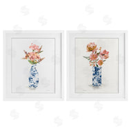Carol Robinson | Chinoiserie Florals Pink Bouquets