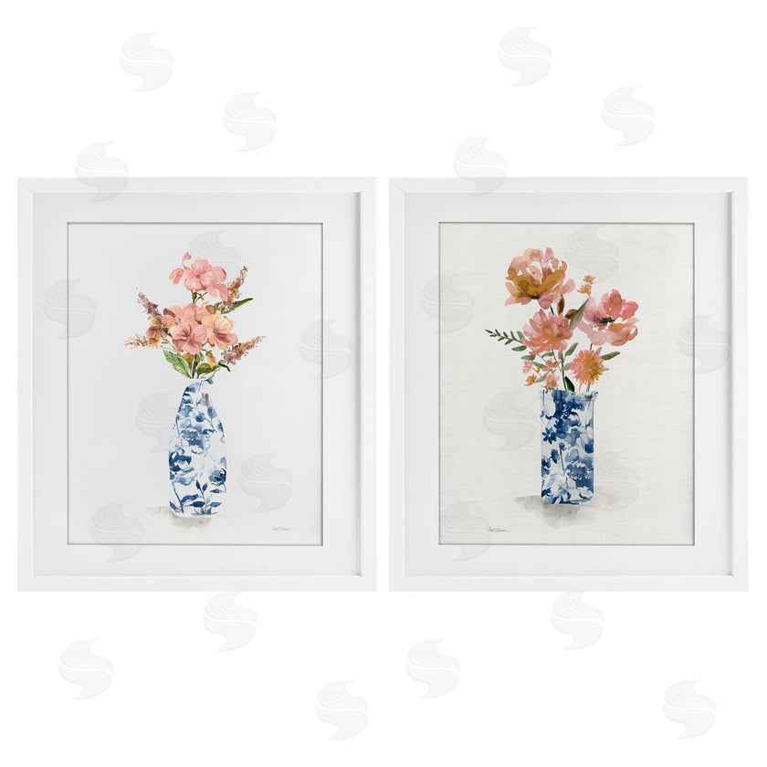 Carol Robinson | Chinoiserie Florals Pink Bouquets