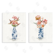 Carol Robinson | Chinoiserie Florals Pink Bouquets