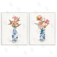 Carol Robinson | Chinoiserie Florals Pink Bouquets