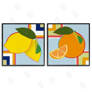 Daniela Santiago | Geometric Citrus Fruit