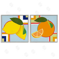 Daniela Santiago | Geometric Citrus Fruit