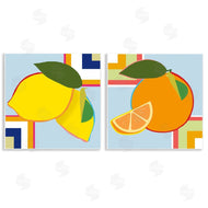 Daniela Santiago | Geometric Citrus Fruit