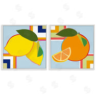 Daniela Santiago | Geometric Citrus Fruit