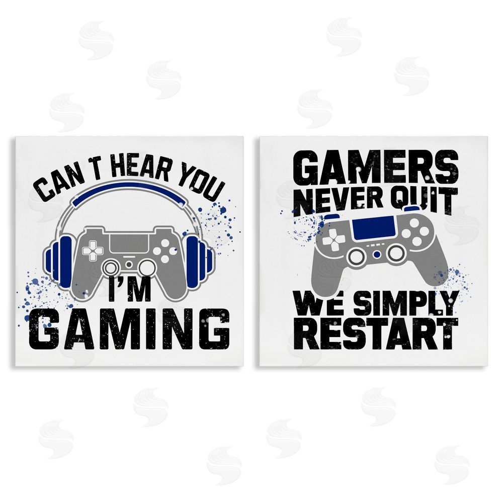 Kim Allen Gamer Culture Phrases Canvas Wall Art Print