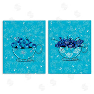 Susan Lugar | Blue Fruits Teacups