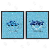 Susan Lugar | Blue Fruits Teacups